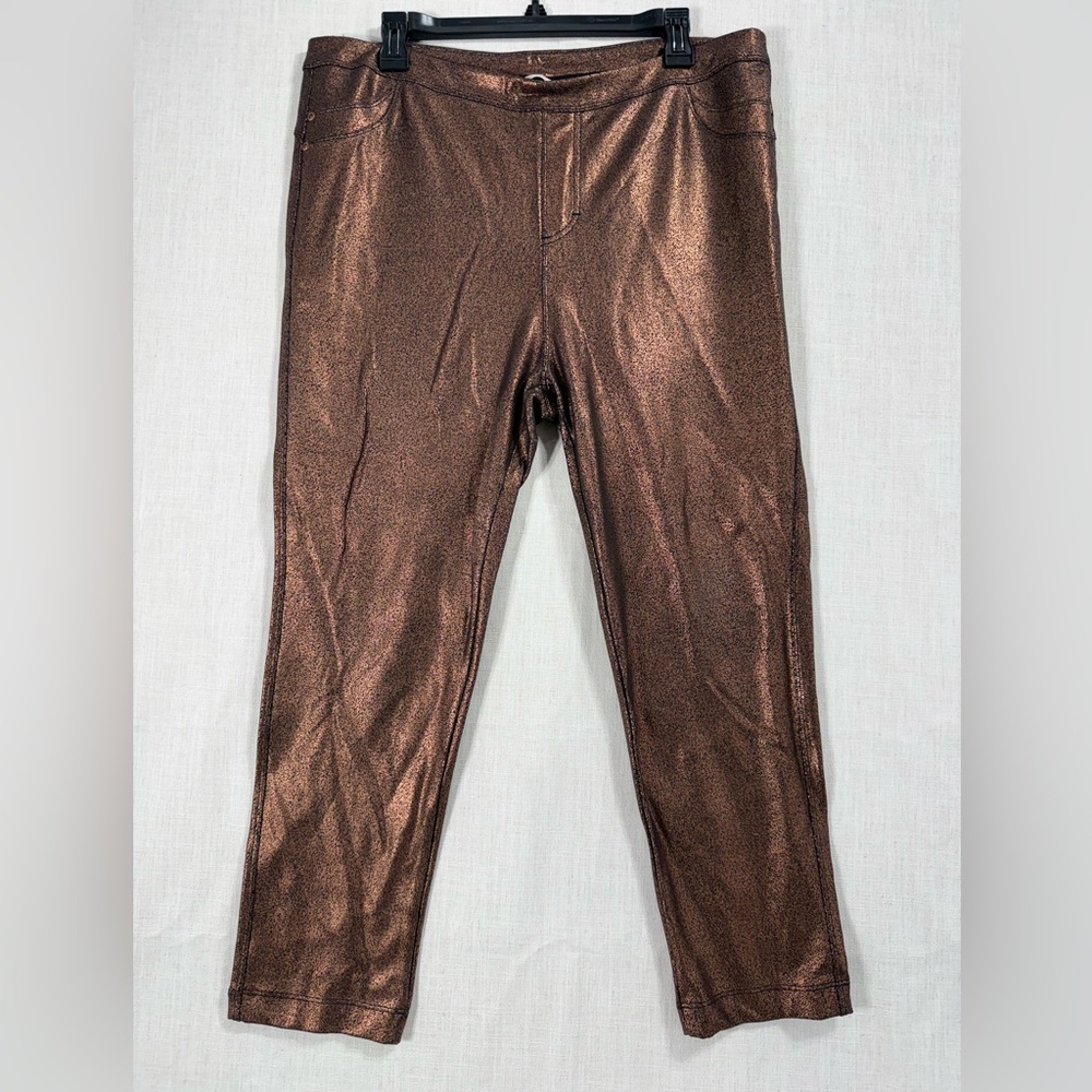 Soft Surroundings Shimmering Copper Leggings